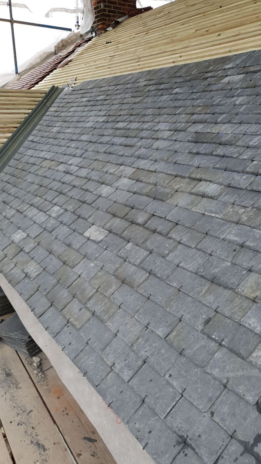 New slated roof
