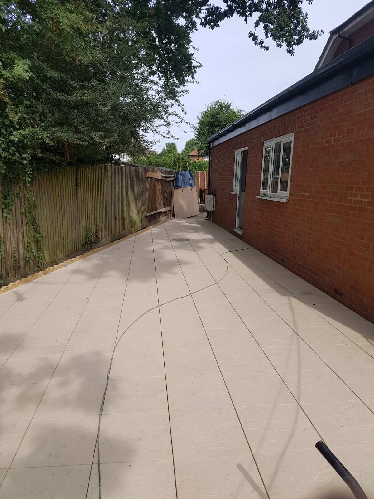 New side path and paving